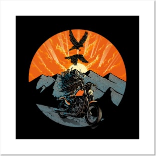 Viking Biker Posters and Art